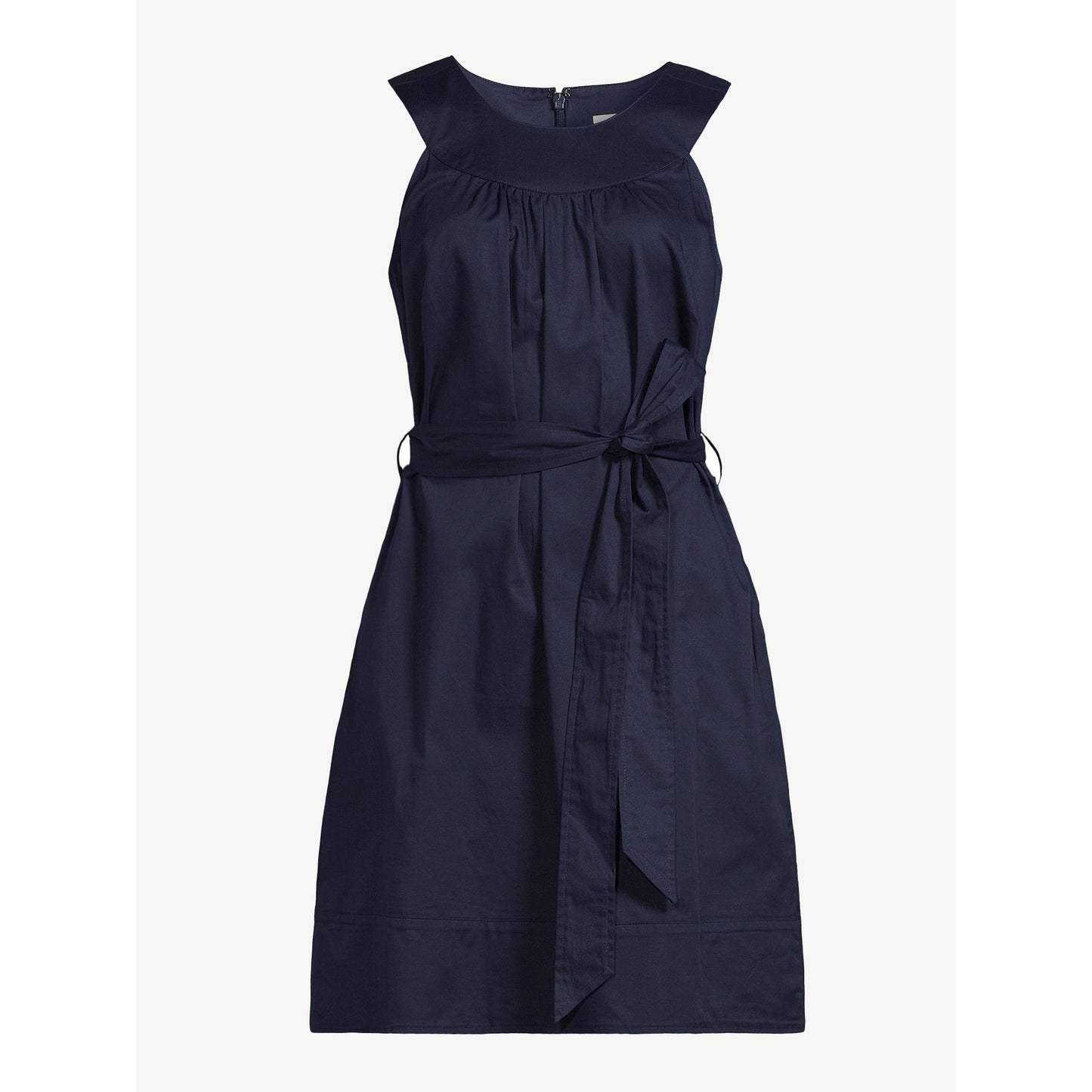 Free Assembly Womens Sleeveless Belted Mini Shift Dress,