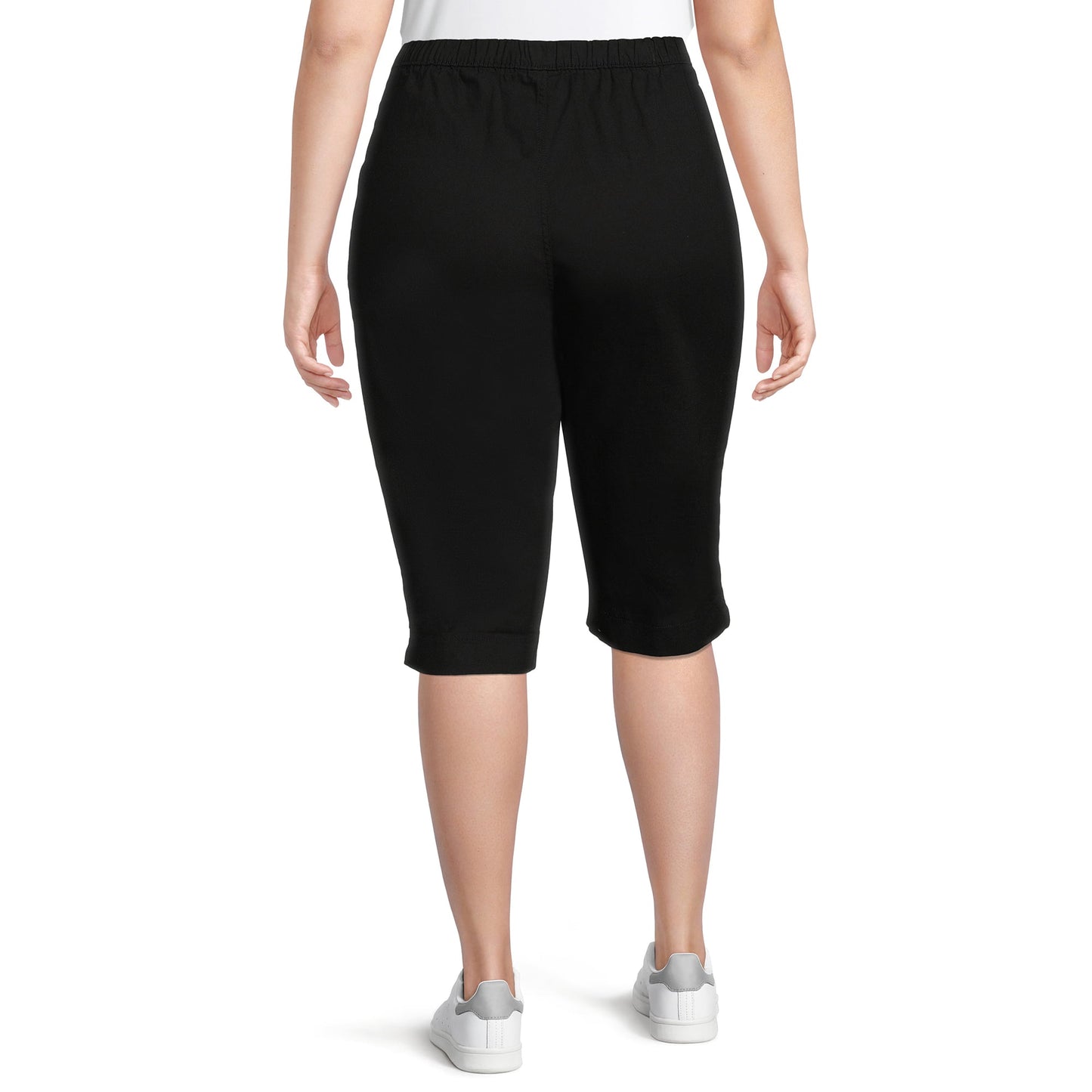 Just My Size Womens Plus Size Pull On 2 Pocket Stretch Capri