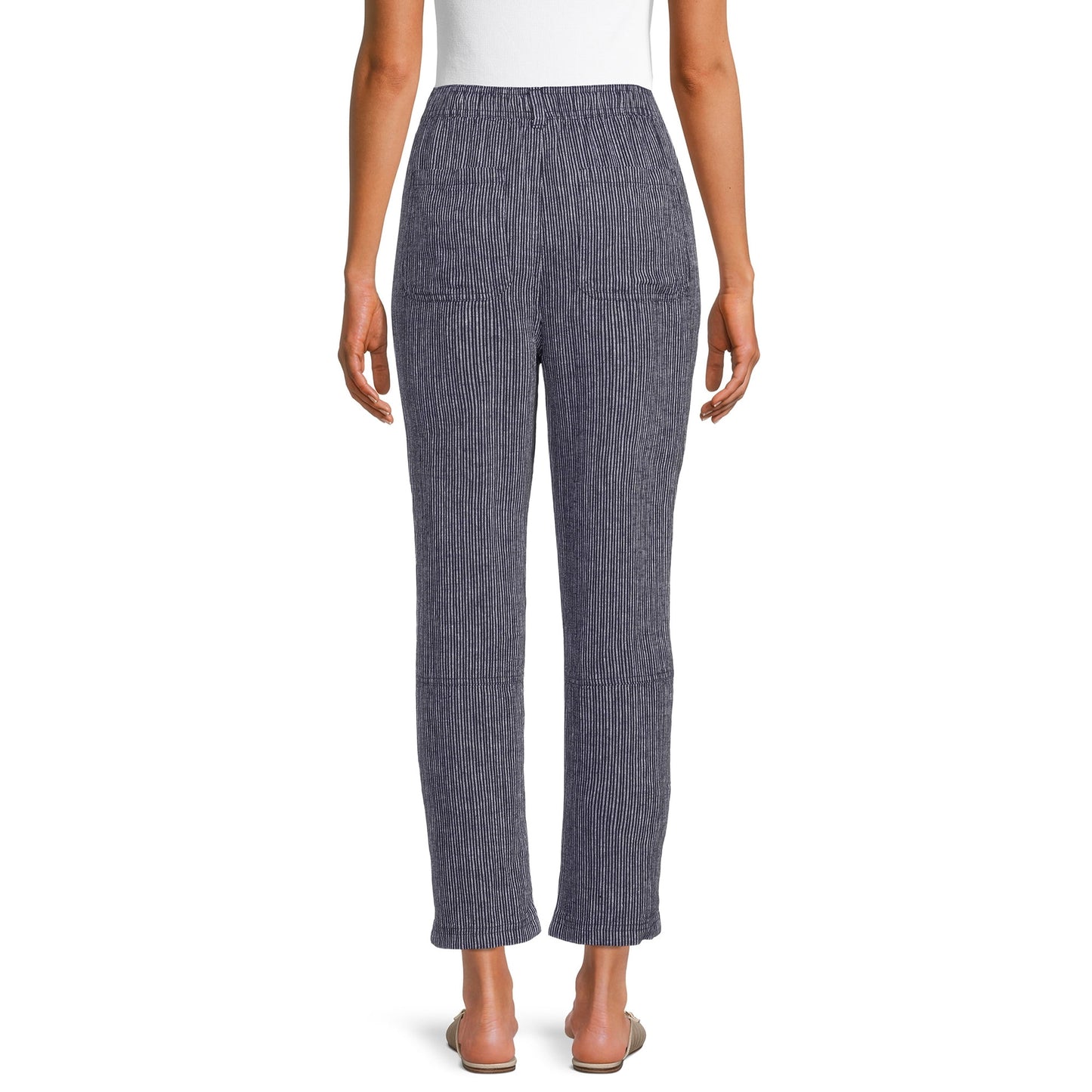 Time and Tru Women's Linen Pull-On Pants