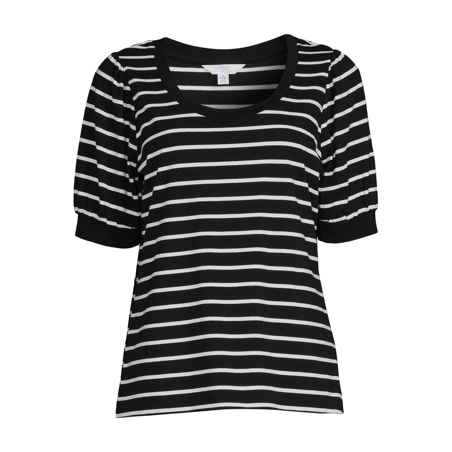 Time and Tru Womens Puff Sleeve Top