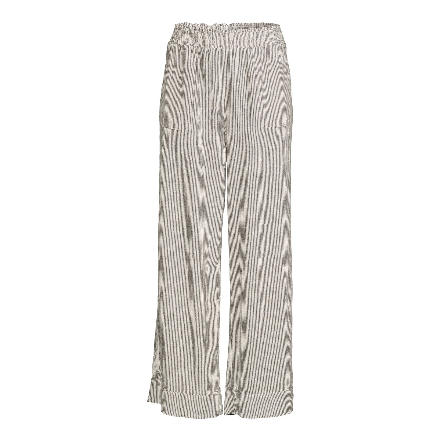 Time and Tru Women's Smocked Waist Linen Pants