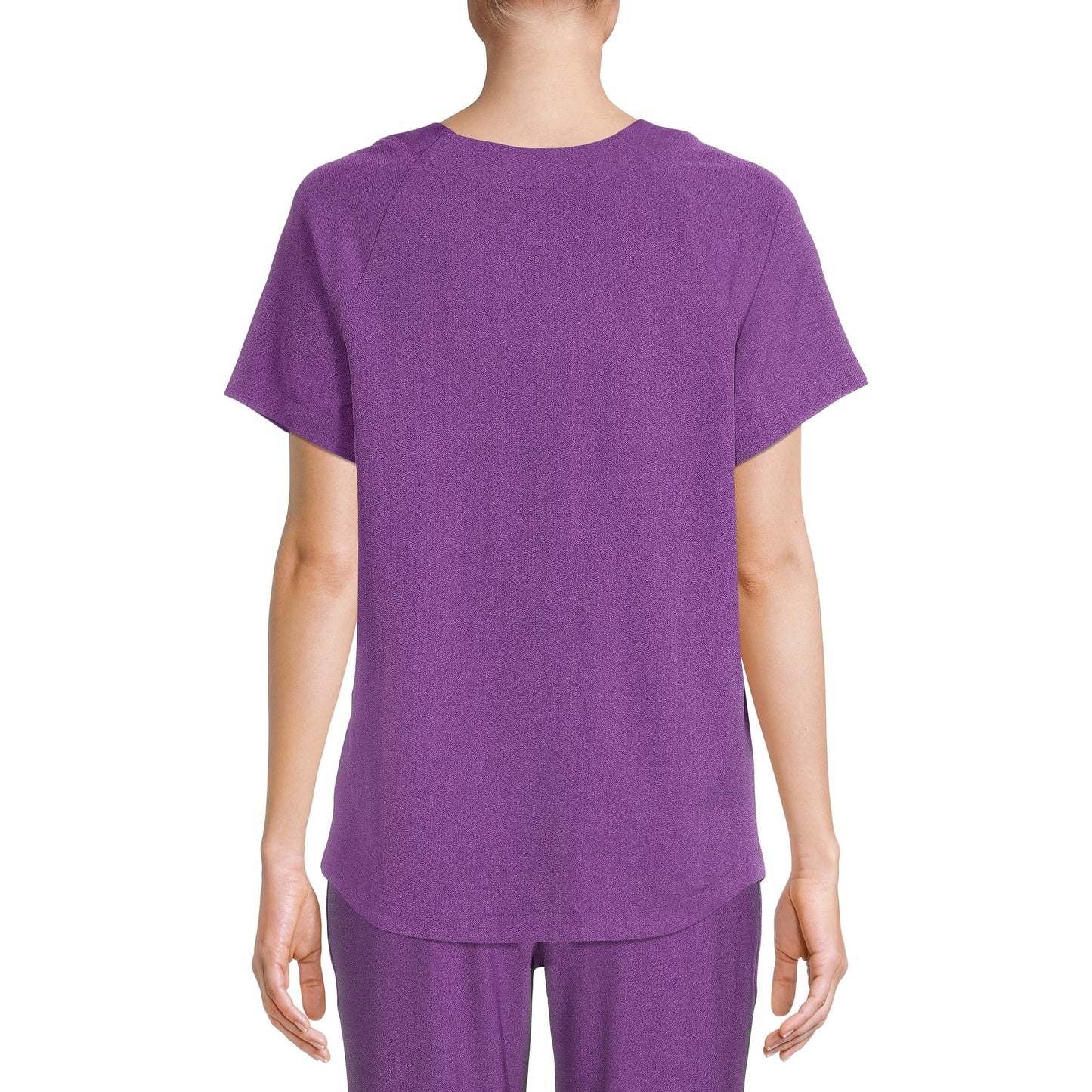 ClimateRight by Cuddl Duds Short Sleeve V-Neck Scrub Top