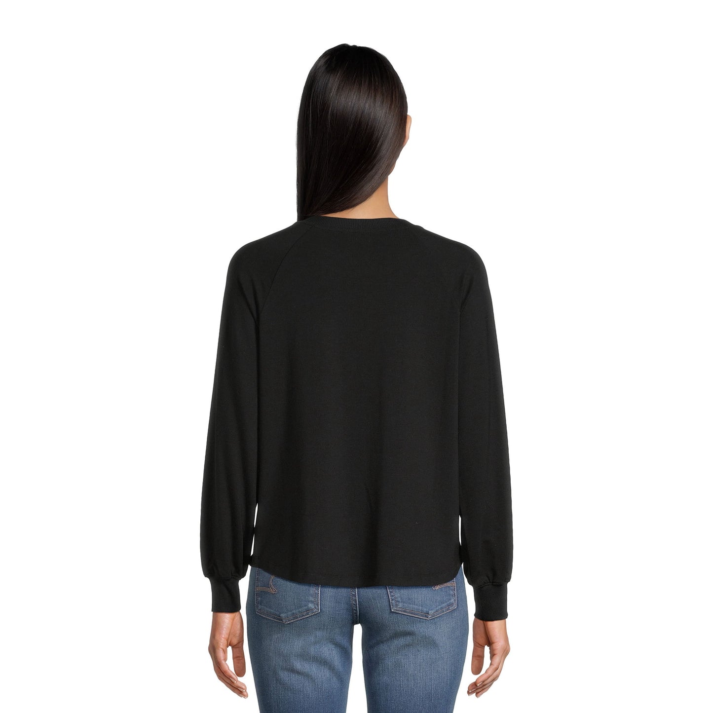 Time and Tru Womens Long Sleeve Twist Top,