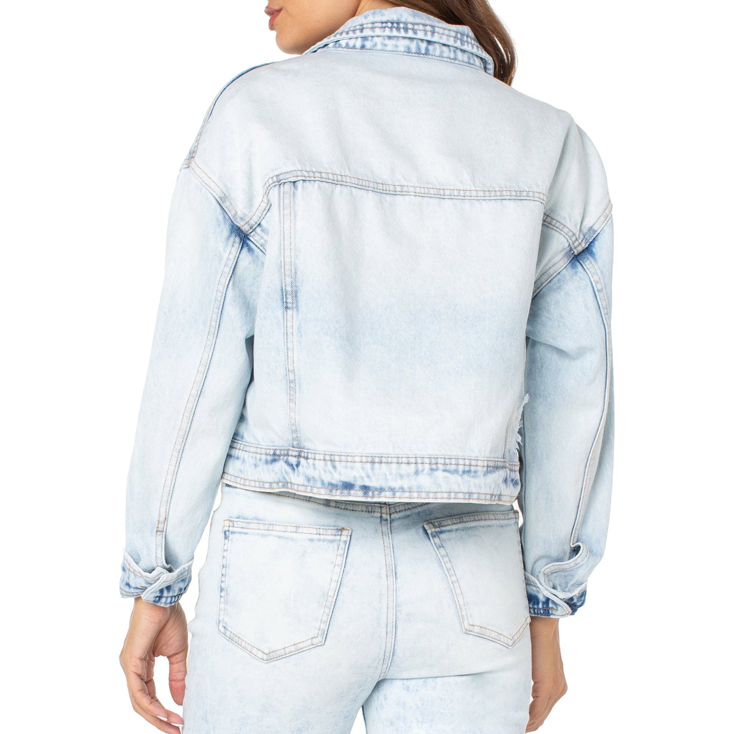 Celebrity Pink Juniors Boxy Crop Denim Jacket