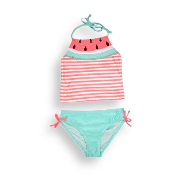 Freestyle Girls Two Piece Tankini Watermelon Swimsuit