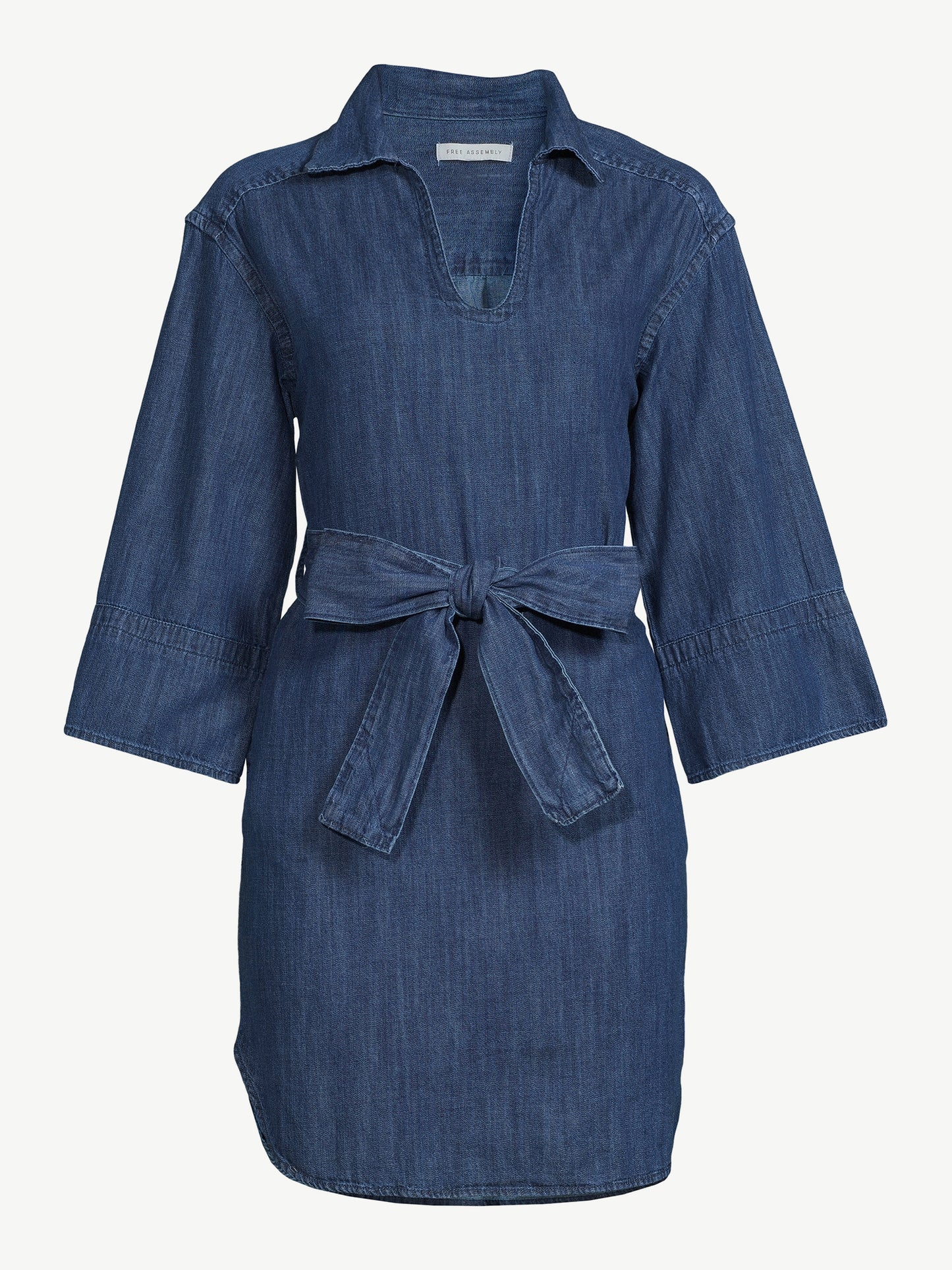 Free Assembly Women's Shift Dress with Square Sleeves