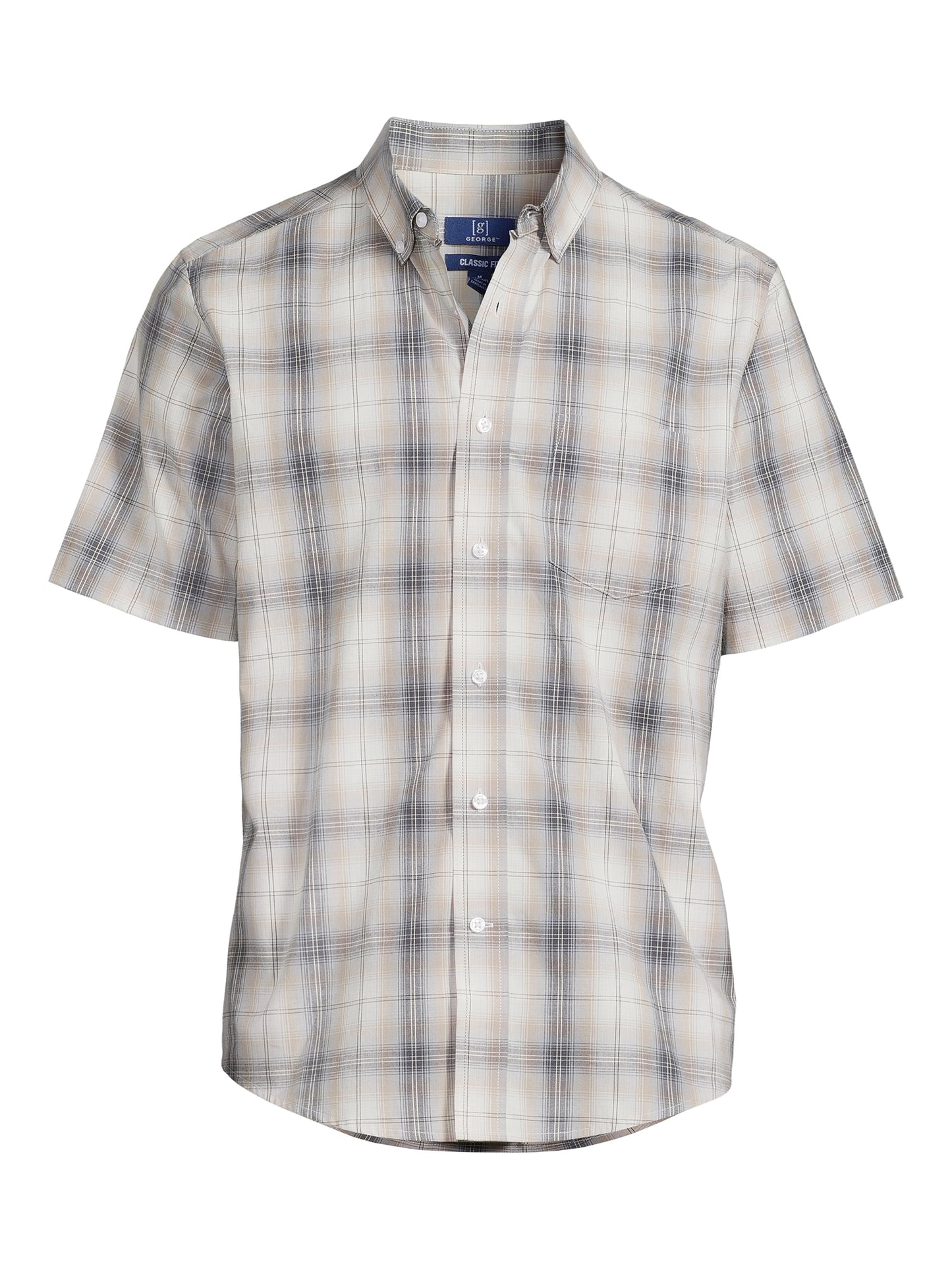 George Mens Short Sleeve Poplin Shirt