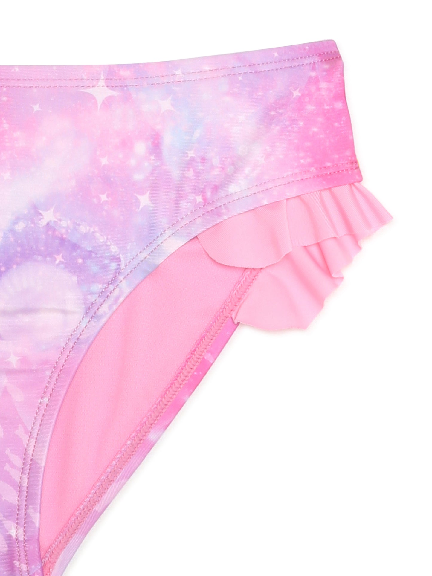 Breaking Waves Girls Unicorn Ruffle Tankini Swimsuit with UPF 50+