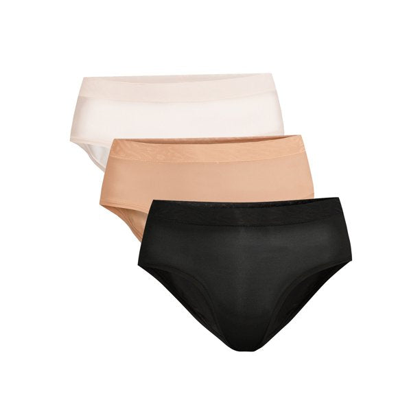 Sofia Intimates by Sofia Vergara Womens Micro Hipster Panties, 3-Pack