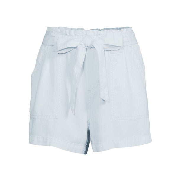 Time and Tru Womens Belted Waist Mid Rise Soft Short