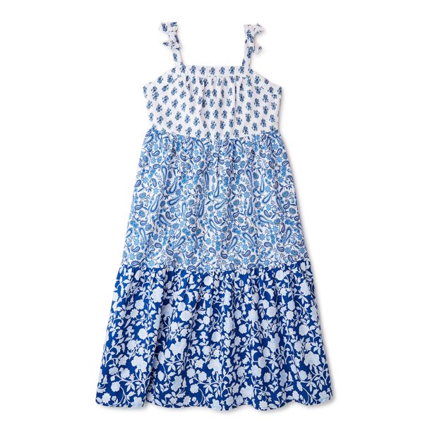 Wonder Nation Girls Tiered Dress