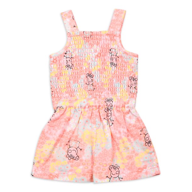 Peppa Pig Baby and Toddler Girl Romper - 5T - Multicolor