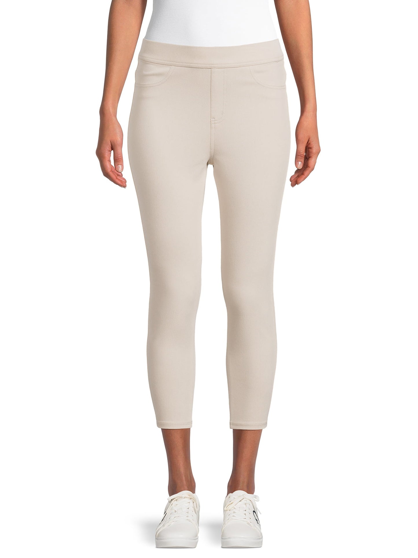 Time and Tru Women's Mid Rise Capri Jegging