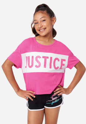 Justice Girl Core 2 pk Boxy Tee