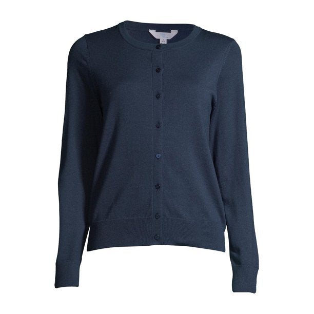 Time and Tru Womens Button Front Cardigan