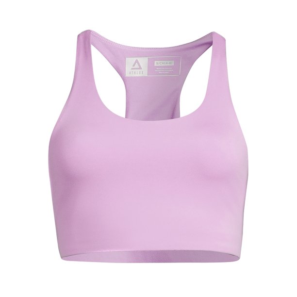 Athlux Womens Basic Luxe Medium Impact Scoop Neck Sports Bra