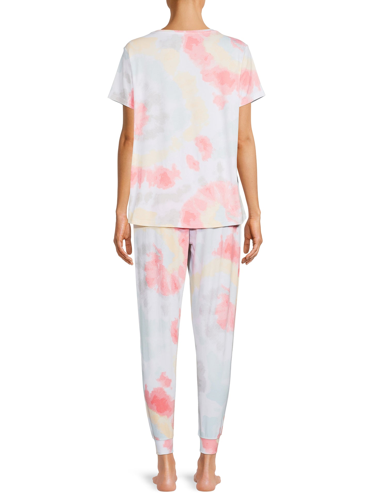 Secret Treasures Womens Short Sleeve T-Shirt and Joggers, 2-Piece Pajama Set