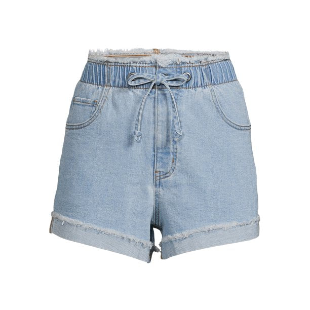 No Boundaries Juniors Tie-Front Shorts