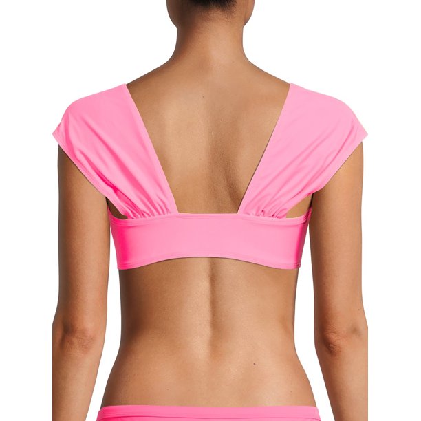 No Boundaries Juniors Cap Sleeve Bikini Top and bottom Swimsuits Set