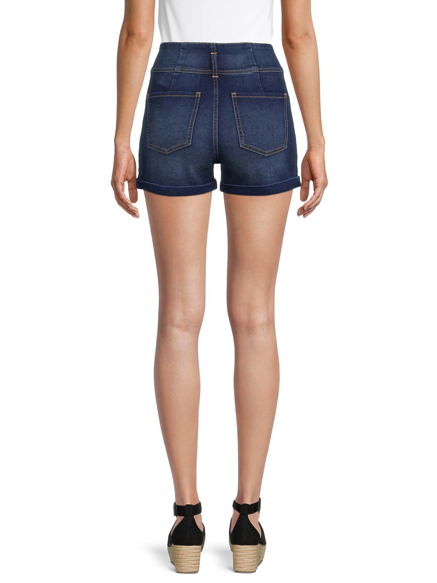 No Boundaries Juniors 2 Button Corset Shorts