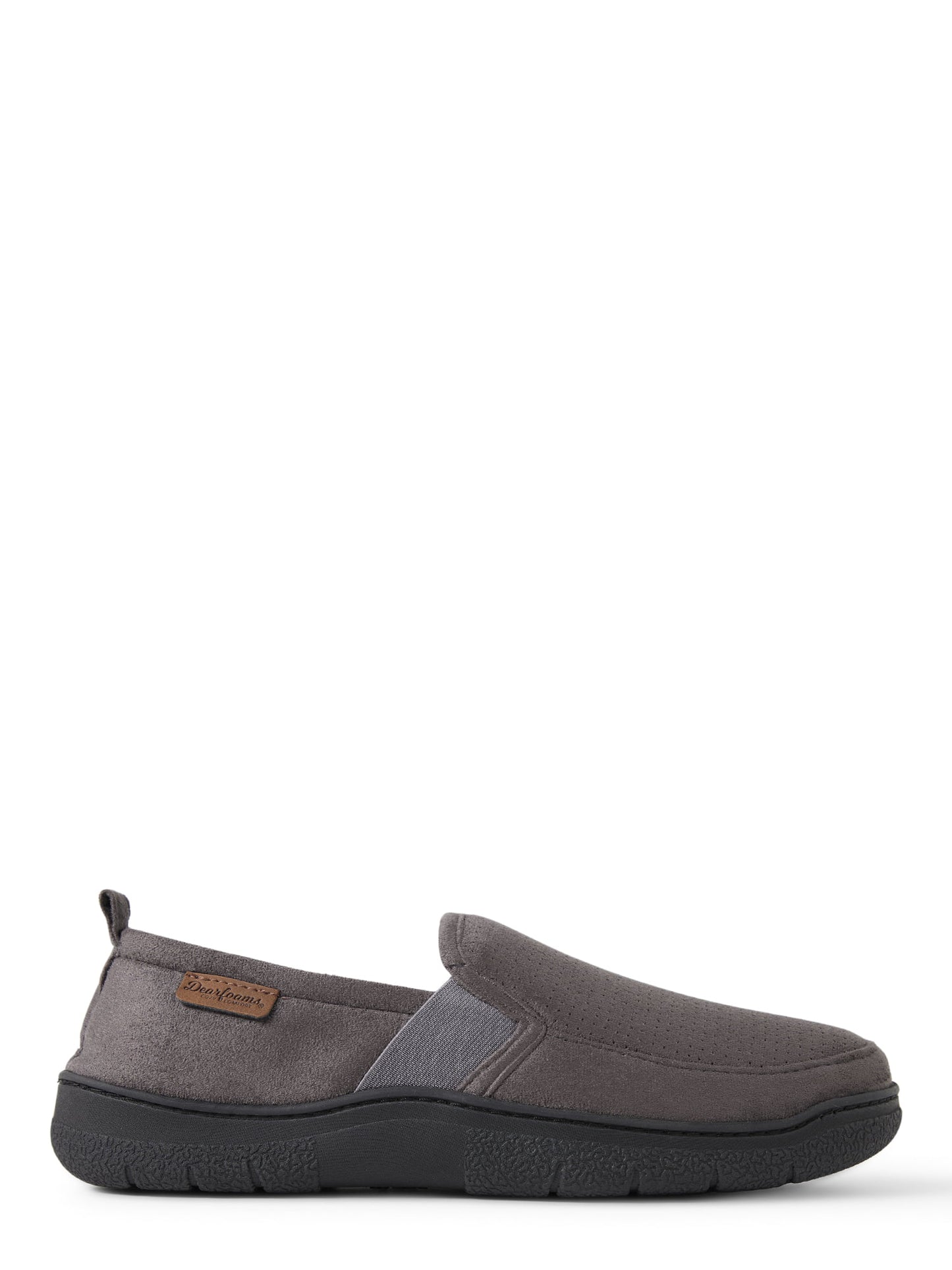 Dearfoams Men's Cozy Comfort Perforated Aline Slippers