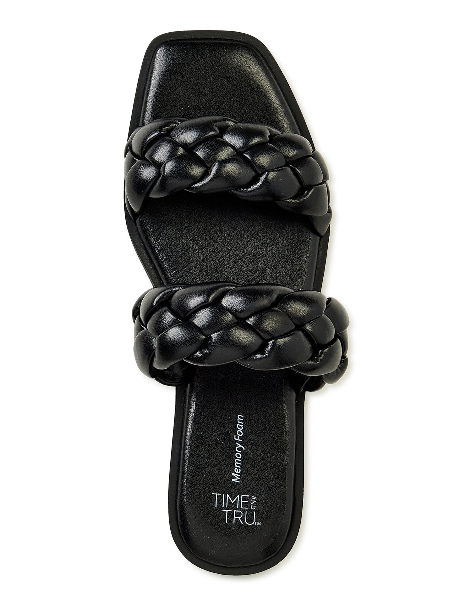 Time and Tru Womens Braided Two Band Sandals $37.50
