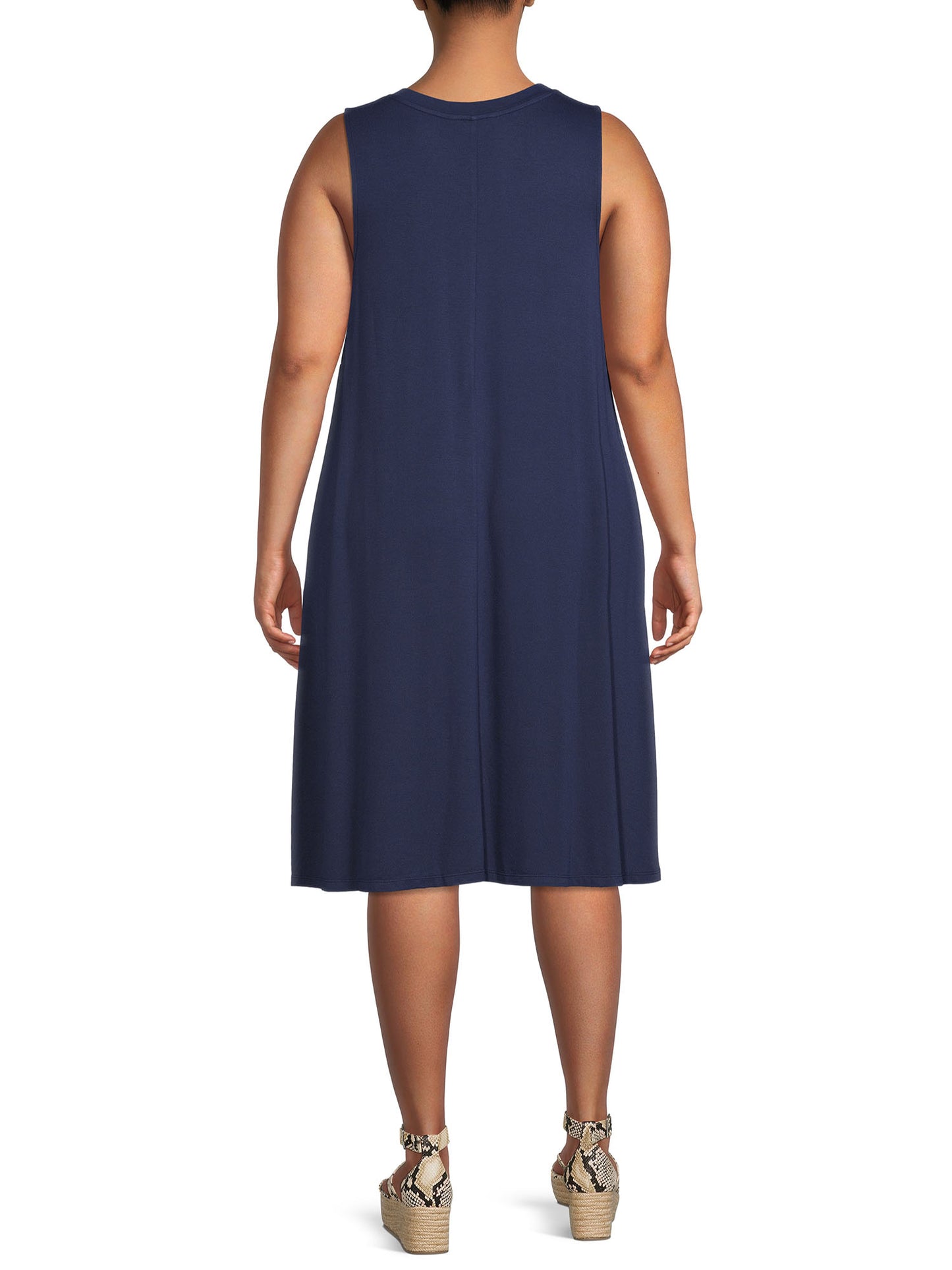Terra & Sky Womens Plus Size Flip Flop Dress