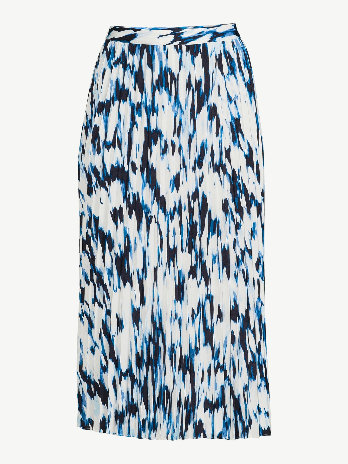 Scoop Women's Pleated Matte Satin Midi Skirt