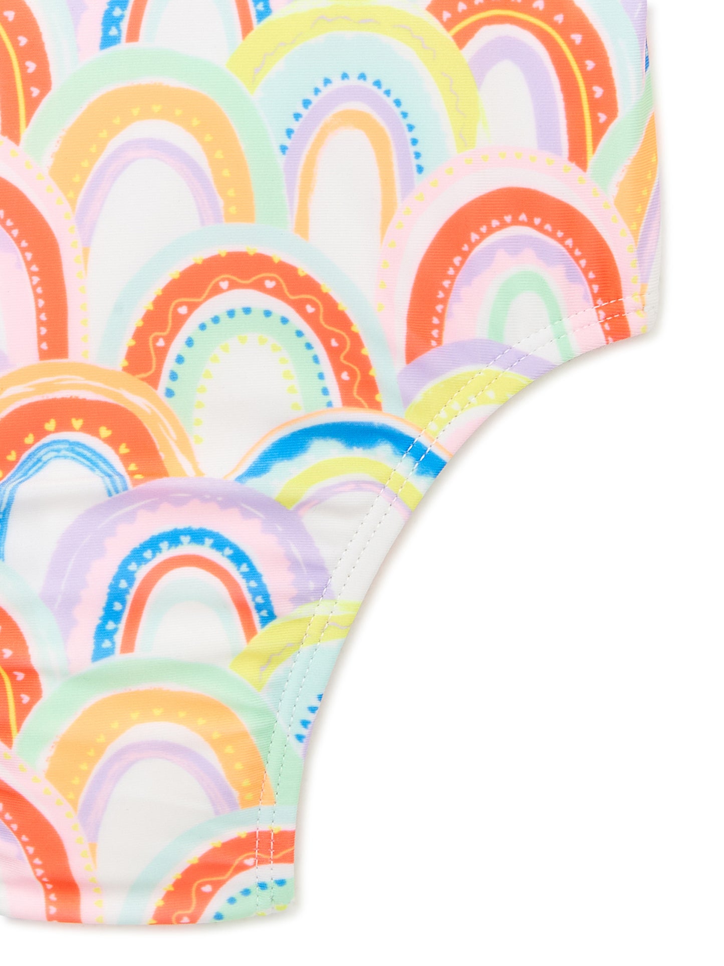 Wonder Nation Baby and Toddler Girl One-Piece Rash Guard Swimsuit