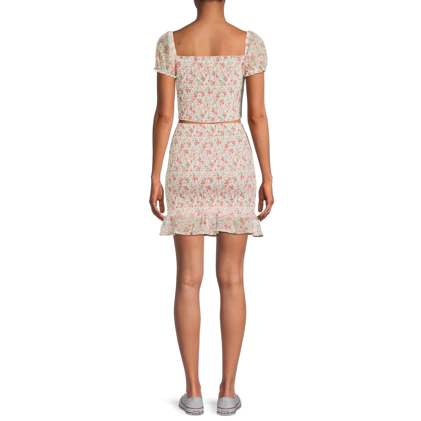 No Boundaries Juniors Top and Skirt Set, 2-Piece