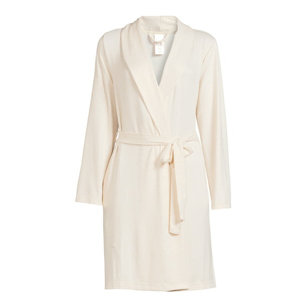 Secret Treasures Womens Ribbed Knit Robe