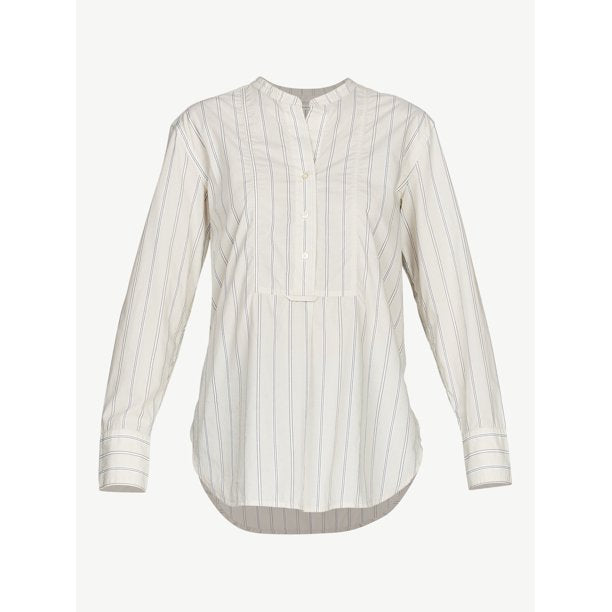 Free Assembly Womens Bib Tunic with Long Sleeves