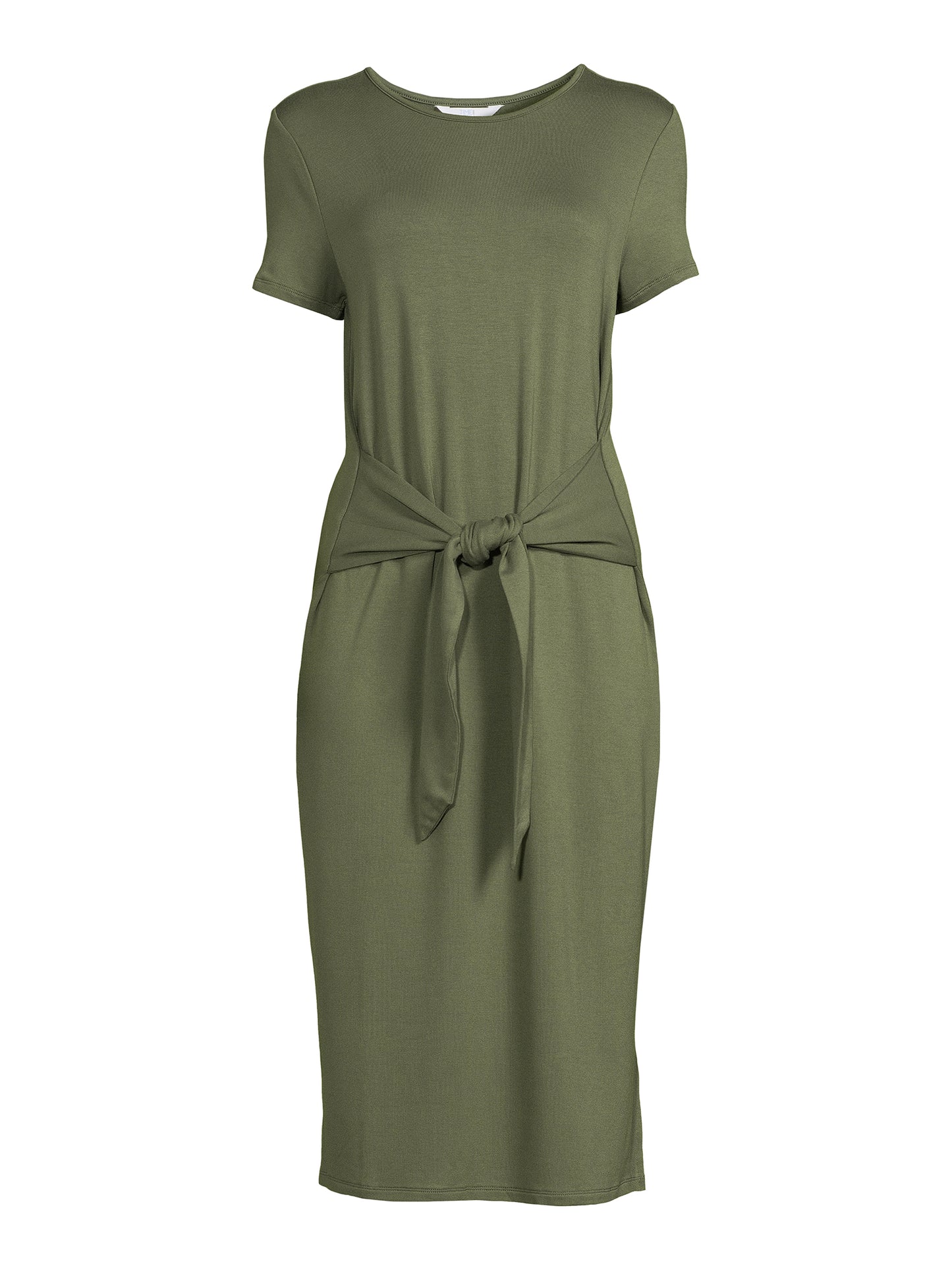 Time and Tru Womens Tie Waist Knit Dress