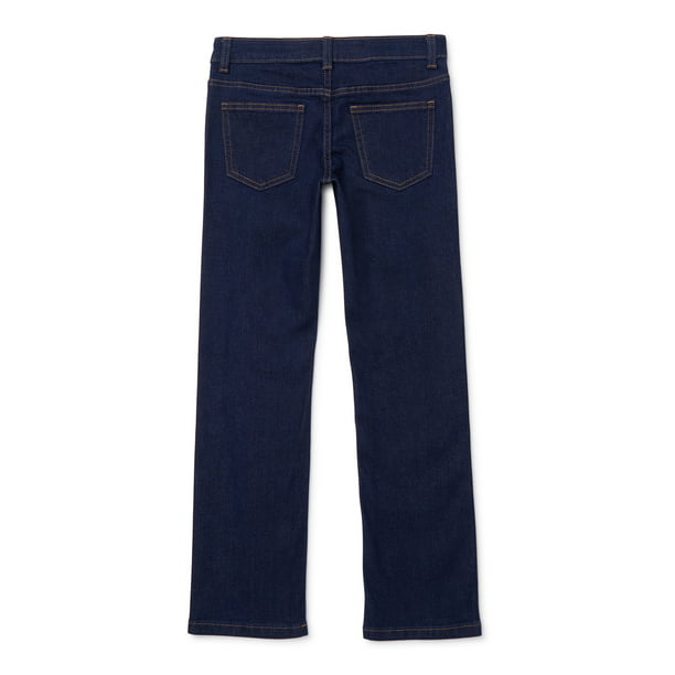 Wonder Nation Girls Straight Jeans Adjustable Waist