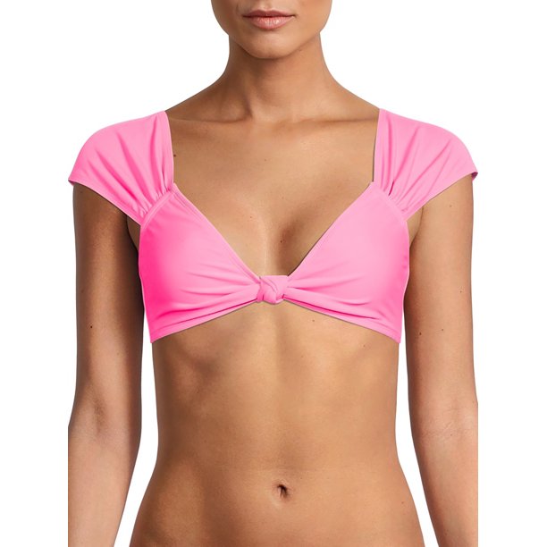 No Boundaries Juniors Cap Sleeve Bikini Top and bottom Swimsuits Set
