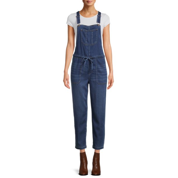 Time and Tru Women's Denim Overall with Pockets