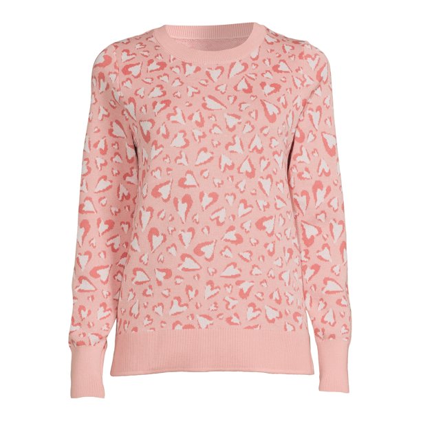 Time and Tru Womens Long Sleeve Pullover Talking Sweaters