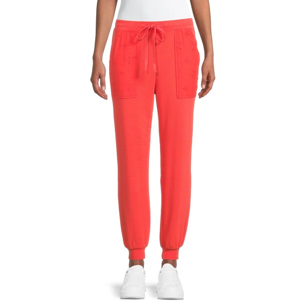The Get Womens Jogger Pants with Eyelet Pockets