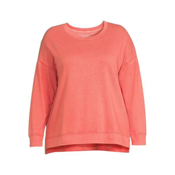 Terra & Sky Women Plus Size French Terry Sweatshirt