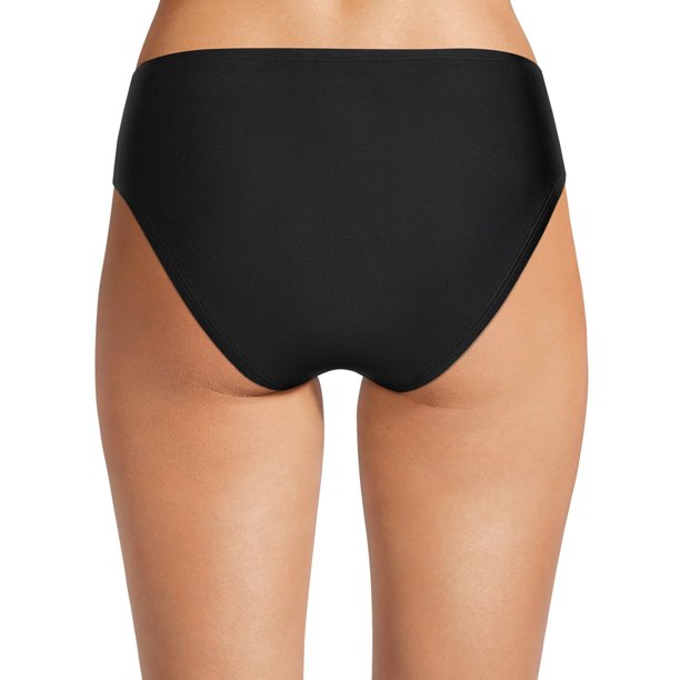 Time and Tru Women's and Women's Plus V Front Cutout Swim Bottom