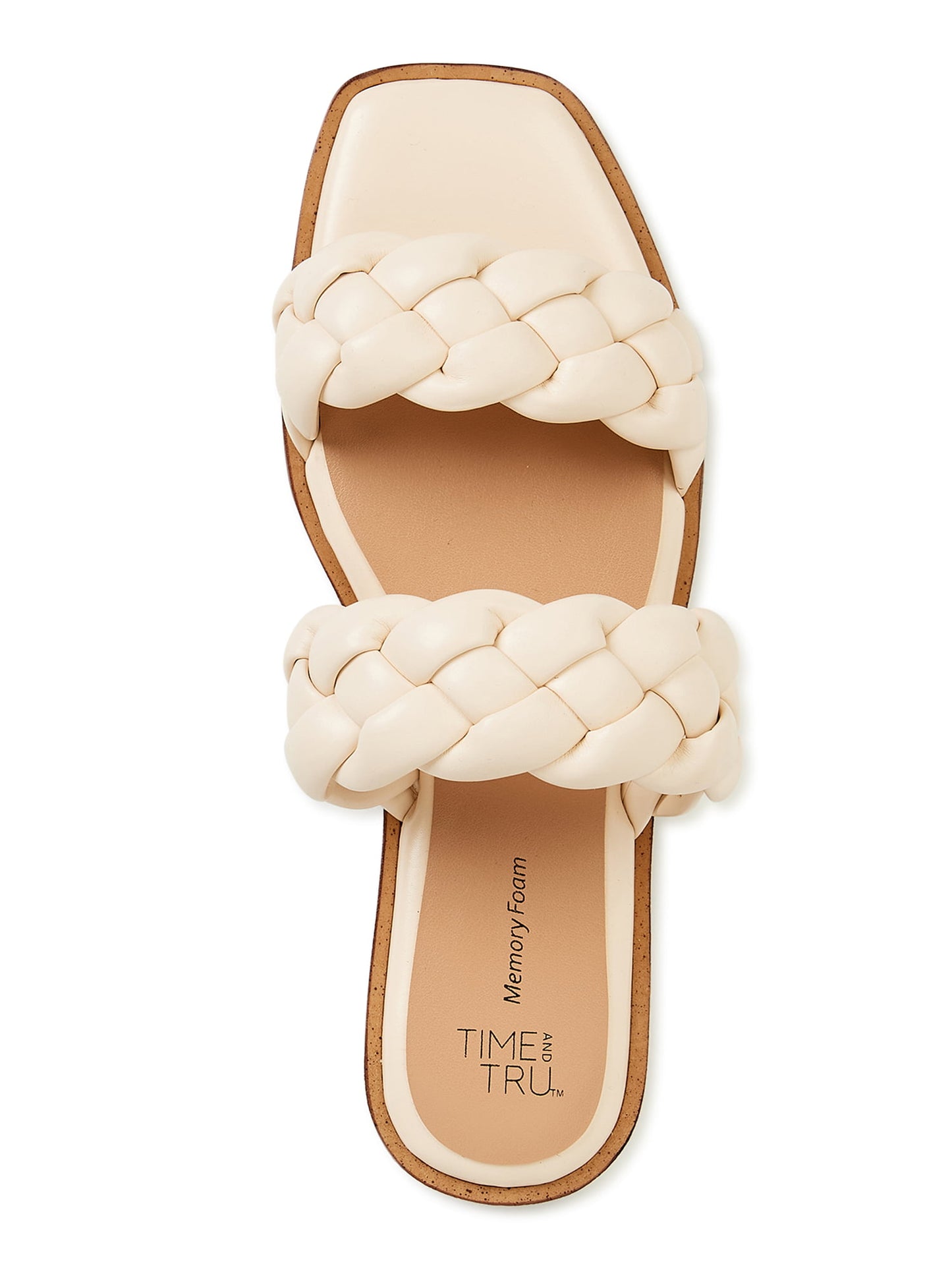 Time and Tru Womens Braided Two Band Sandals $37.50