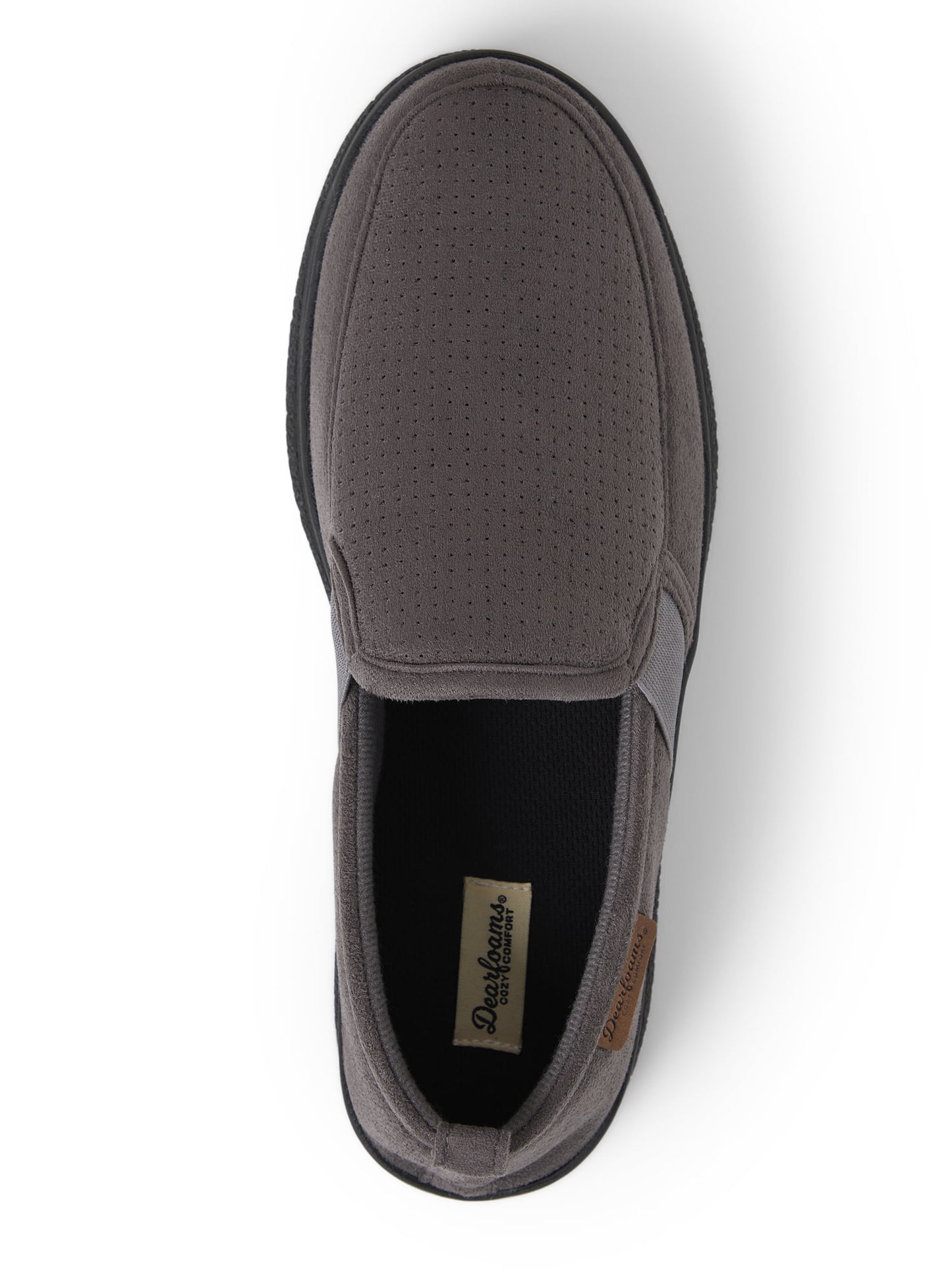 Dearfoams Men's Cozy Comfort Perforated Aline Slippers