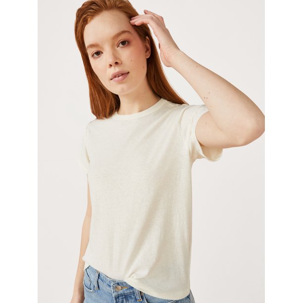 Free Assembly Women's Ringer Tee Short Sleeve