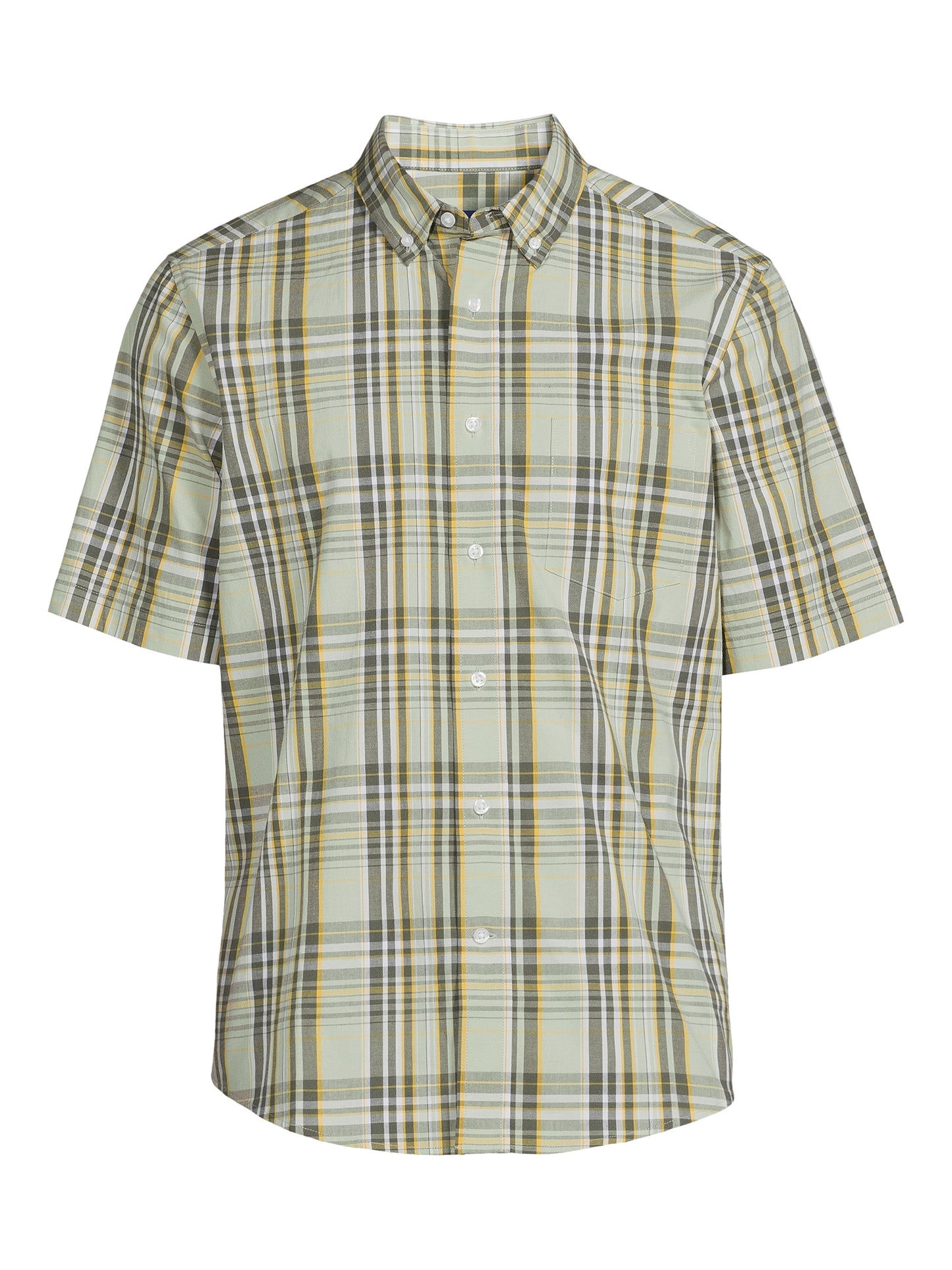 George Classic Fit Plaided Button Down Shirt Short Sleeve