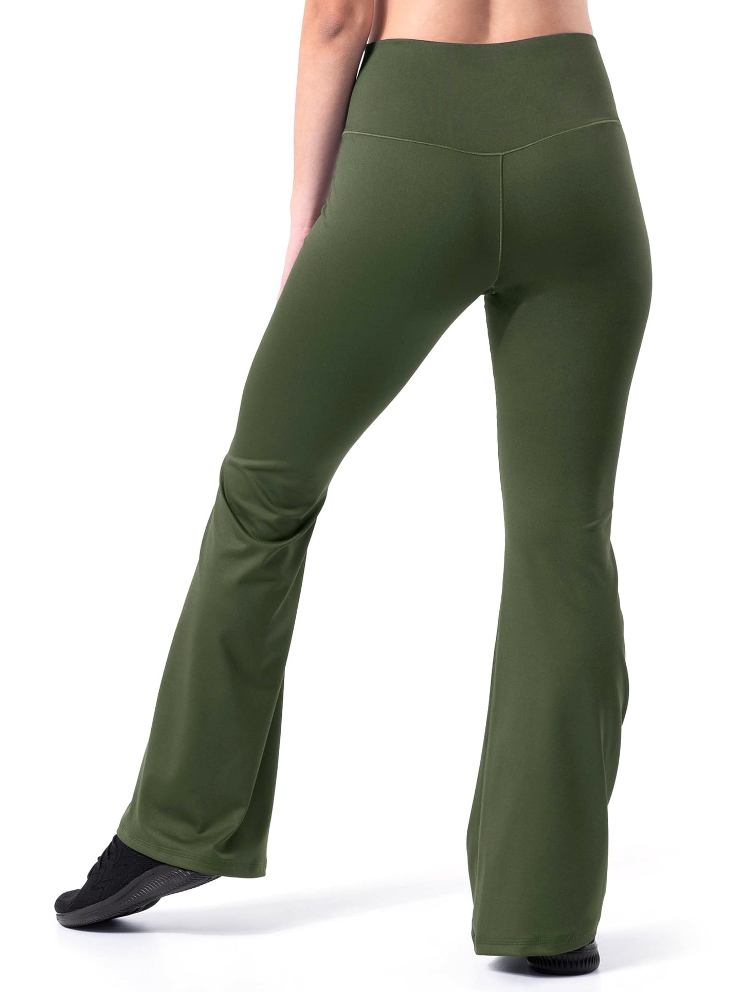 Athletic Works Womens Active Crossover Waist Flare Legging
