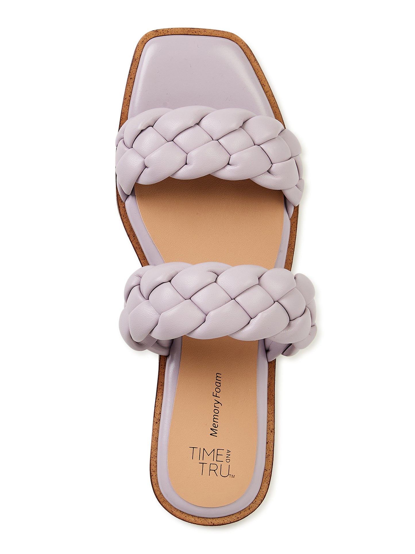 Time and Tru Womens Braided Two Band Sandals $37.50