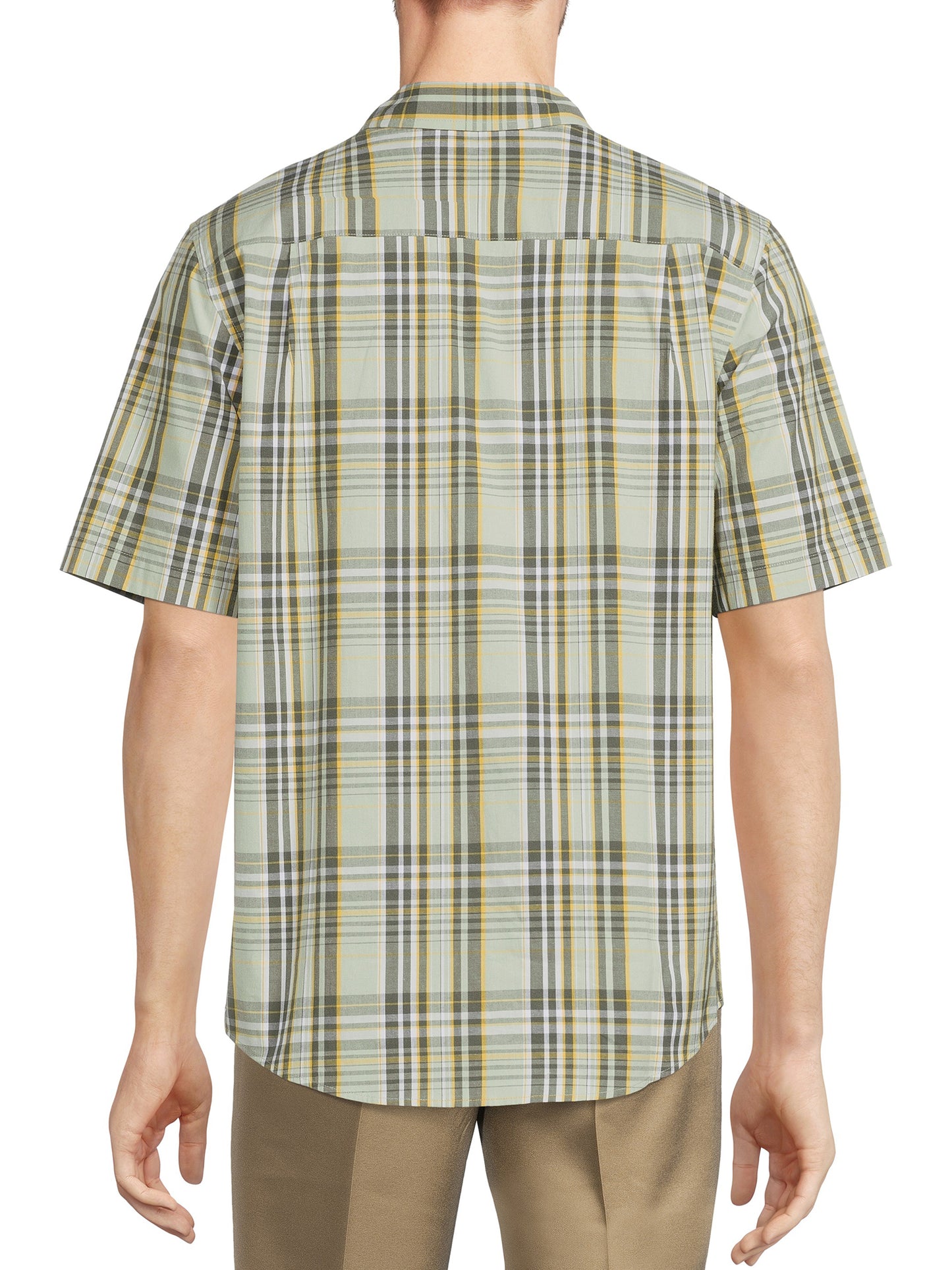 George Classic Fit Plaided Button Down Shirt Short Sleeve