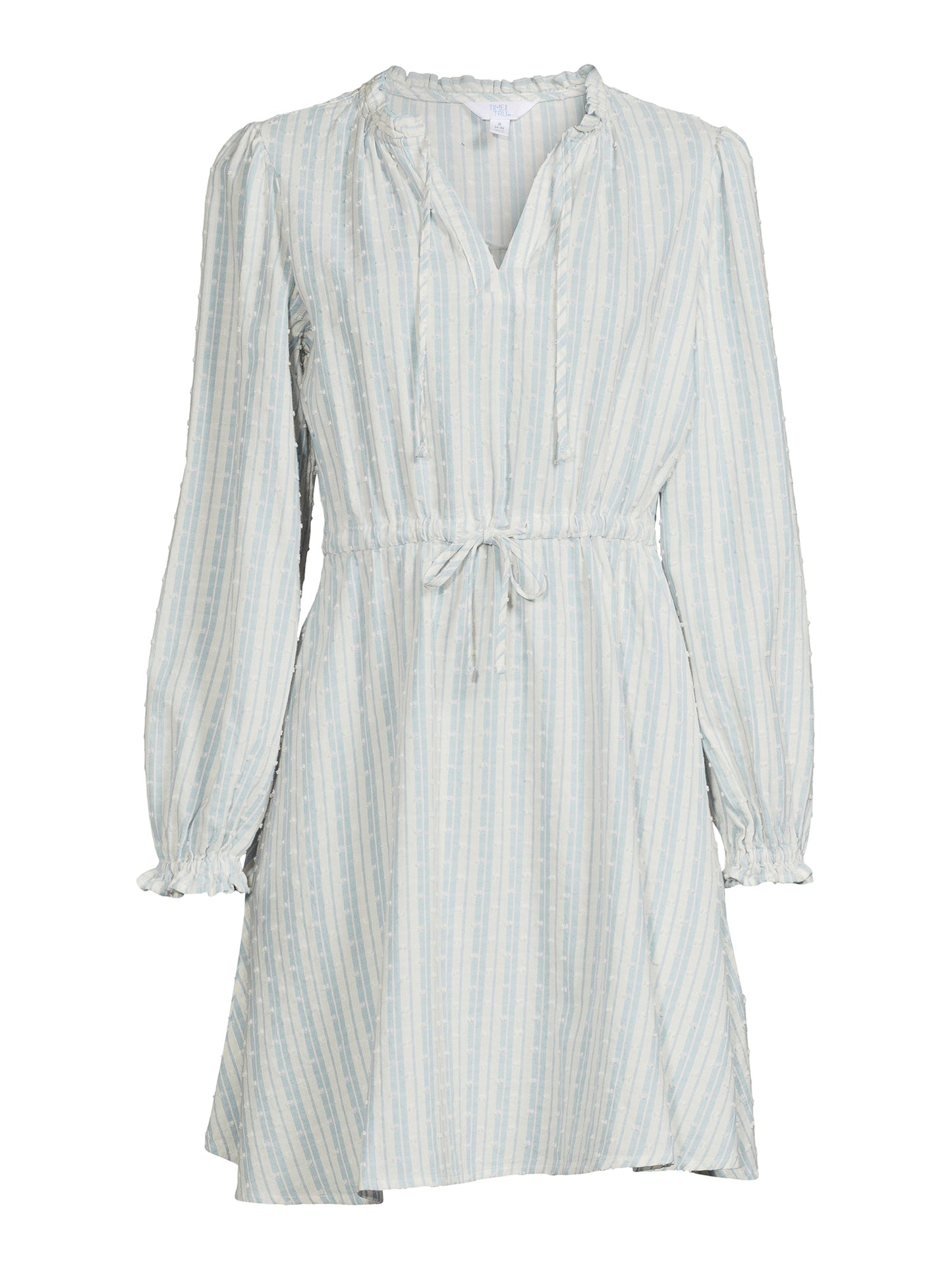 Time and Tru Womens Long Sleeve Peasant Dress