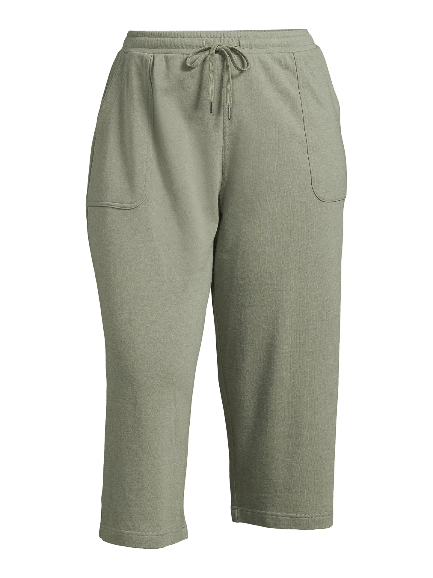 Terra and Sky Womens Plus Size Pull On Knit Capris