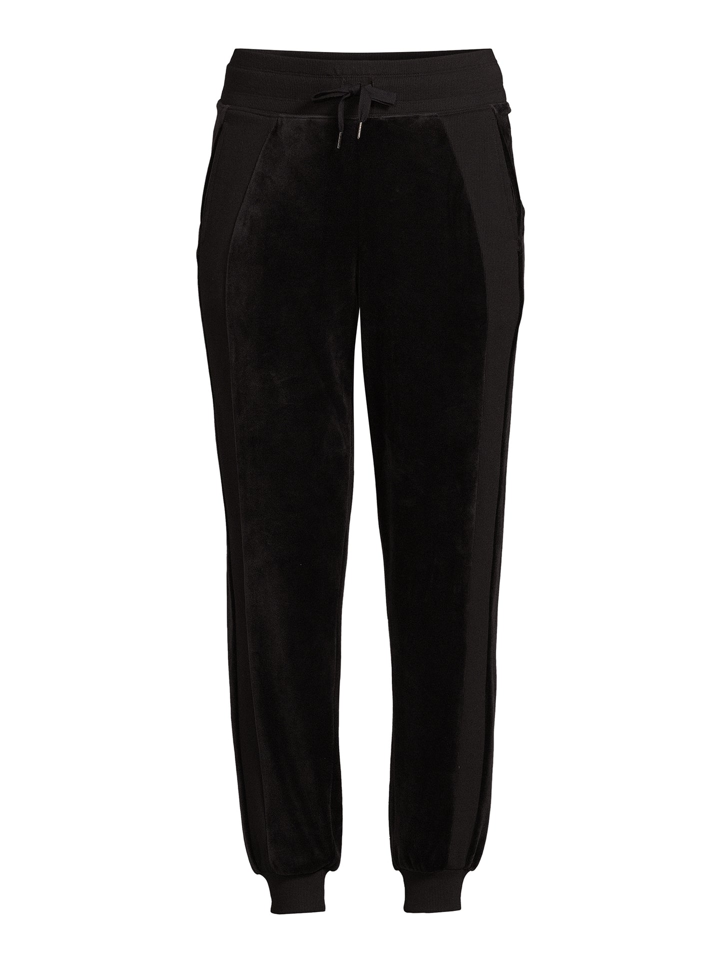 Sofia Active by Sofia Vergara Women Rib Trim Velour Jogger